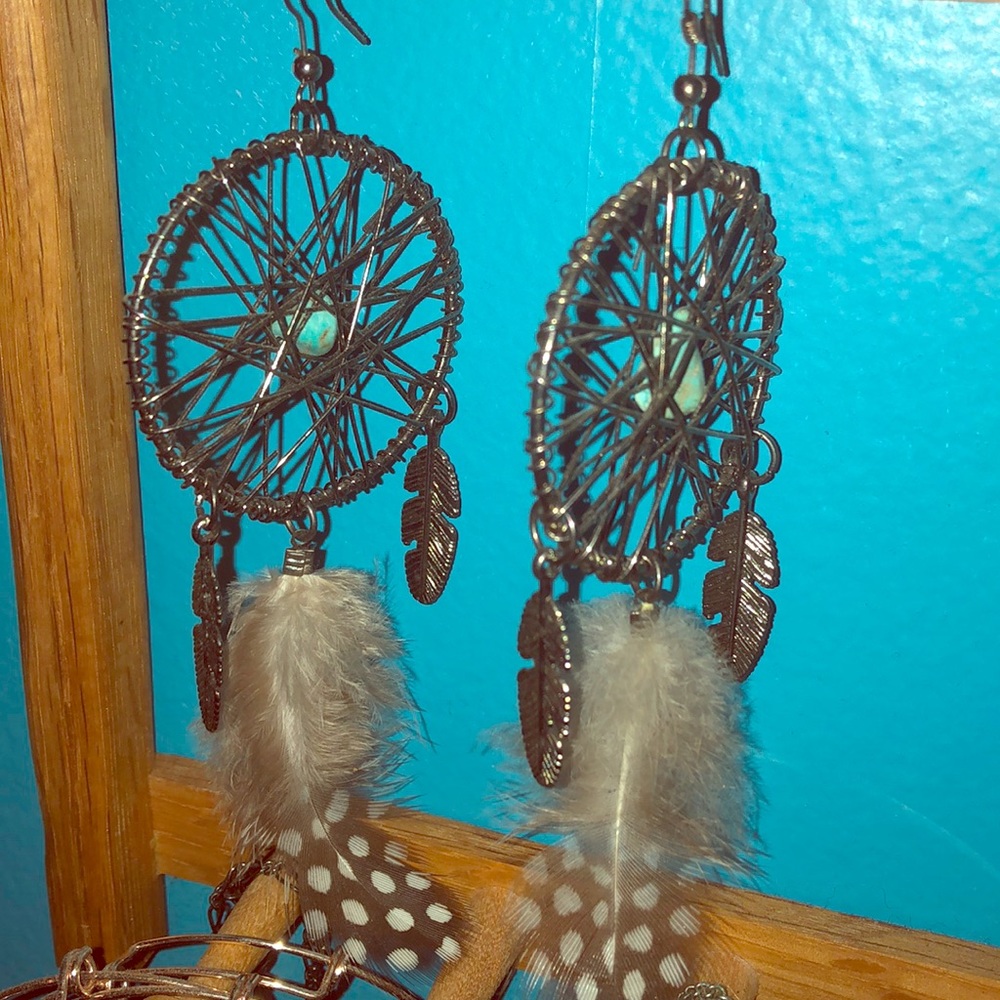 Dream catcher earrings